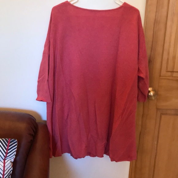Long Oversized Cotton Eileen Fisher Sweater - Picture 6 of 6